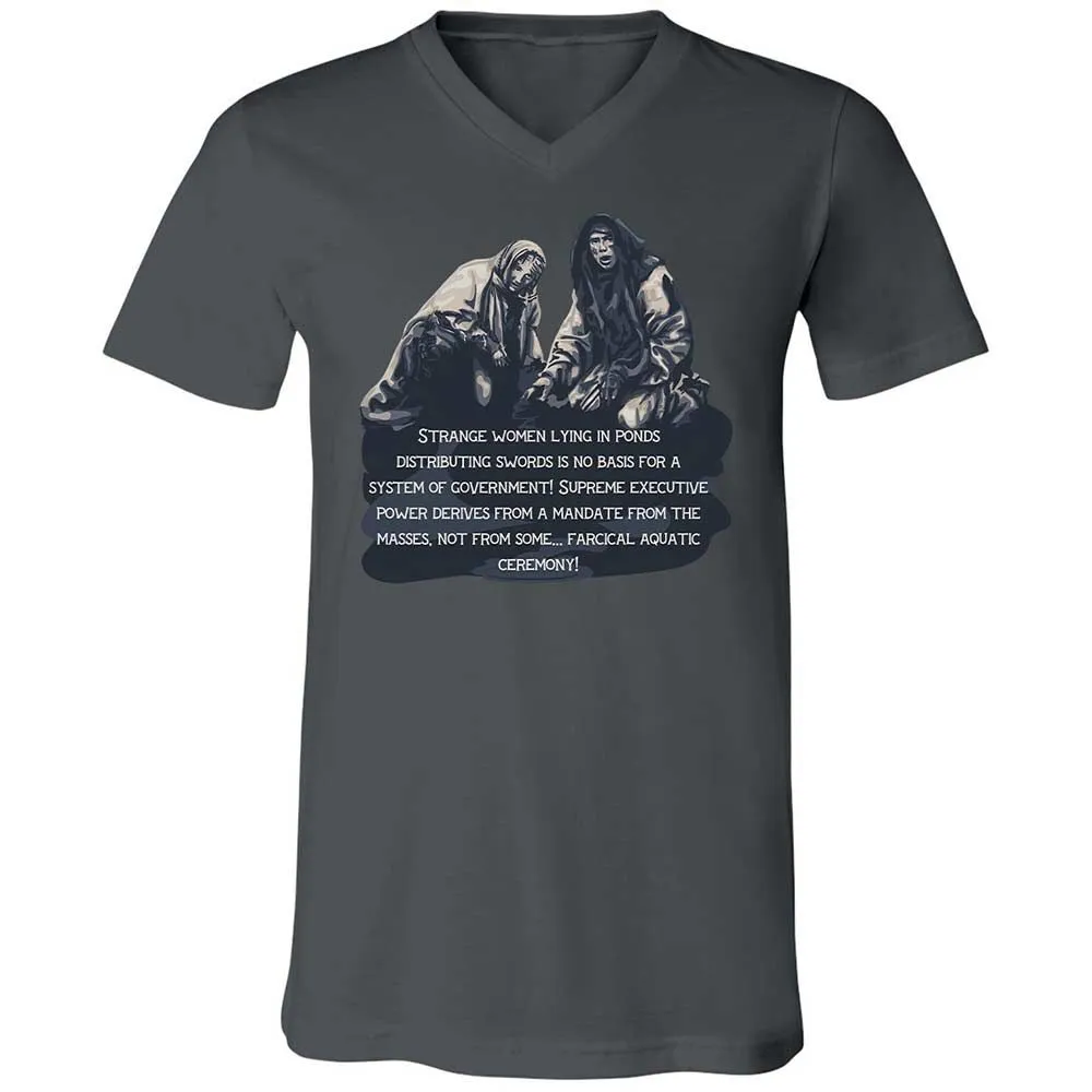Unisex V-Neck T-Shirt - DT2AFJS4 - Asphalt - 16