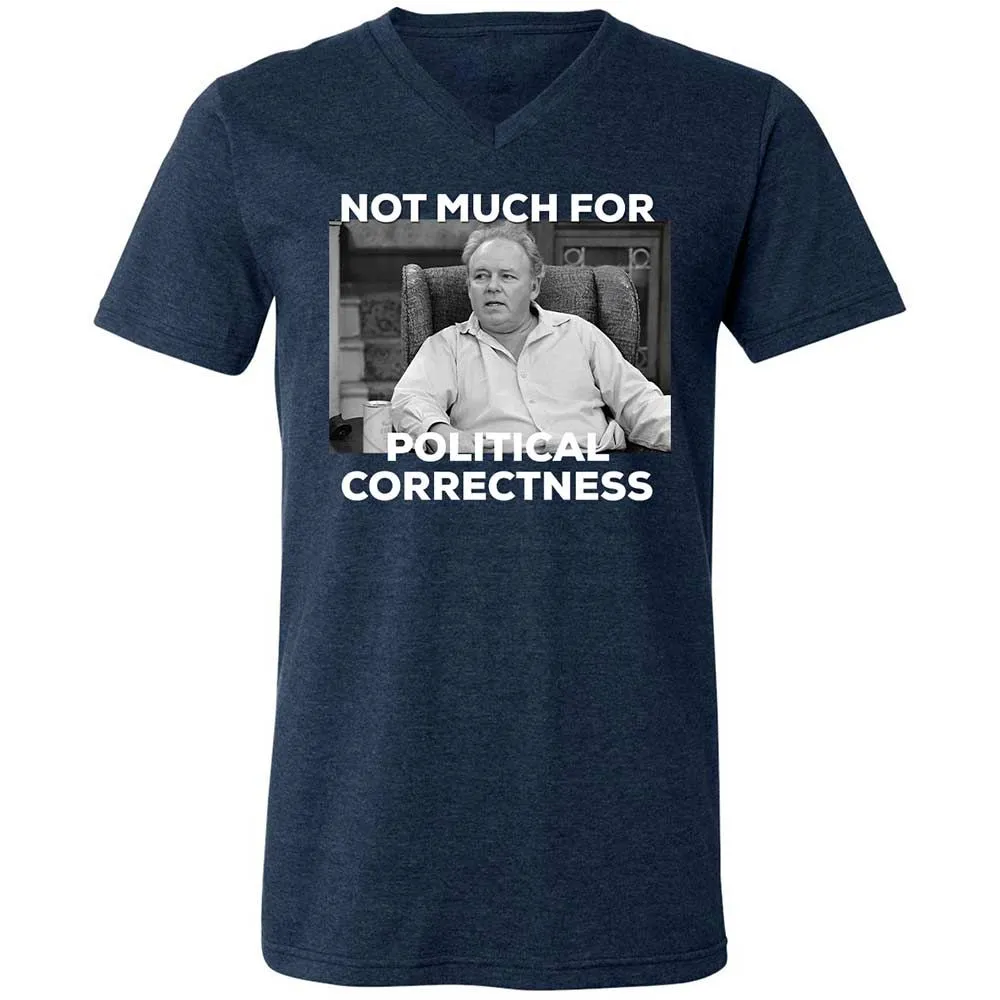 Unisex V-Neck T-Shirt - Y8H831RQ - Heather Navy - 3