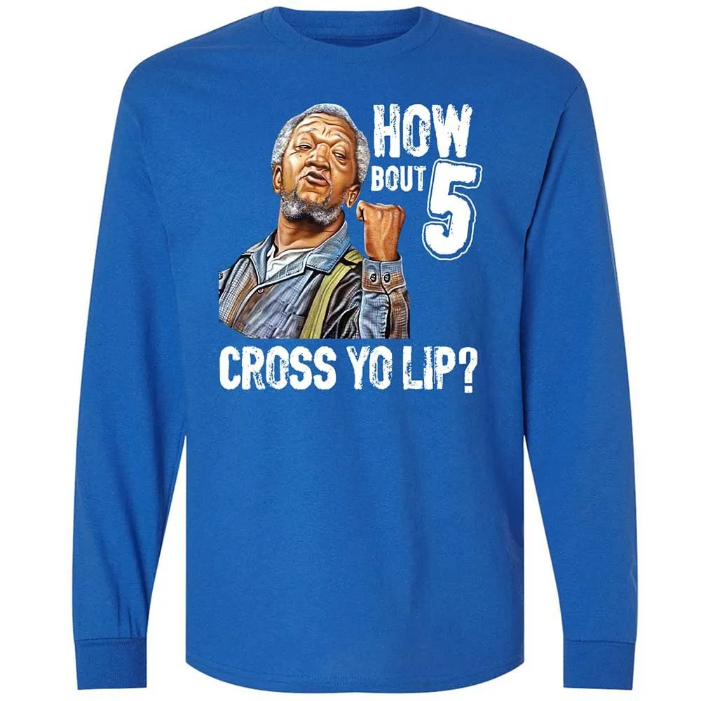 How bout 5 cross yo lip - Royal - 3