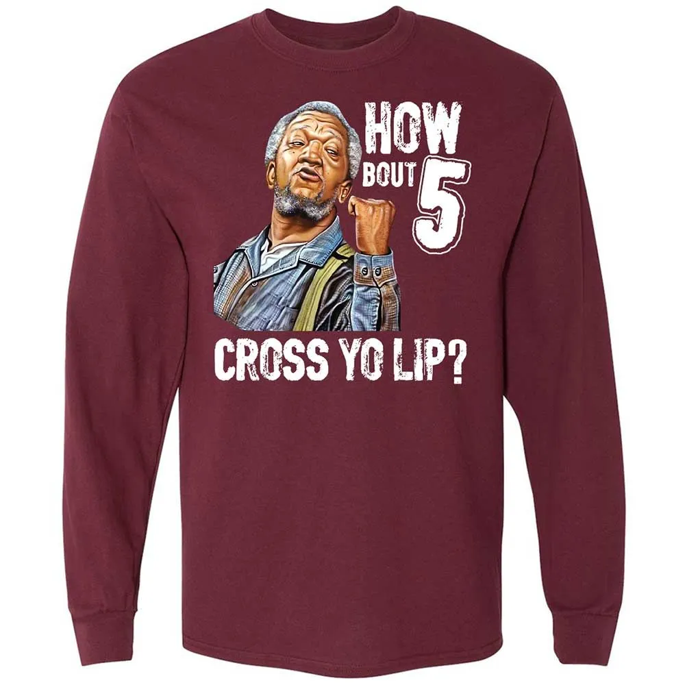 How bout 5 cross yo lip - Maroon - 6