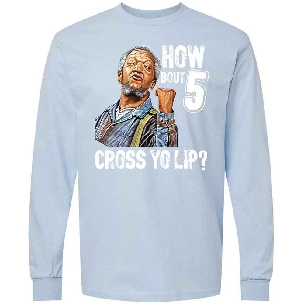 How bout 5 cross yo lip - Light Blue - 18