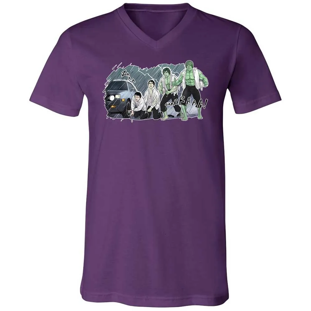 Unisex V-Neck T-Shirt - 3XU1VDUN - Team Purple - 10