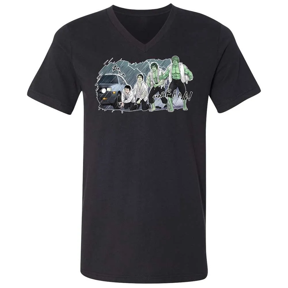 Unisex V-Neck T-Shirt - 3XU1VDUN - Black - 11