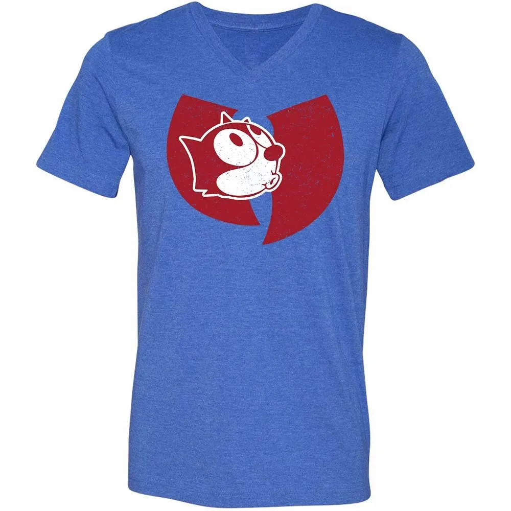 Unisex V-Neck T-Shirt - 3BATV7EP - Heather True Royal - 5