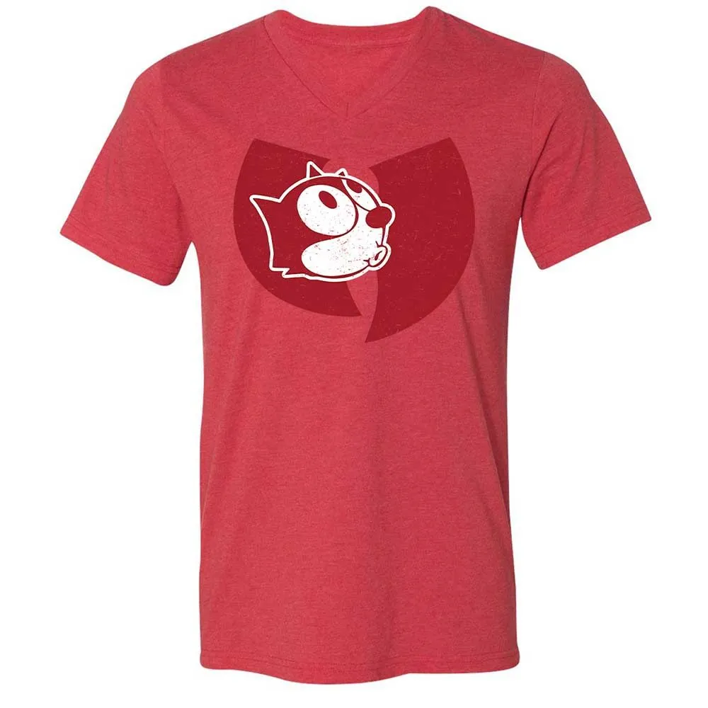 Unisex V-Neck T-Shirt - 3BATV7EP - Heather Red - 7
