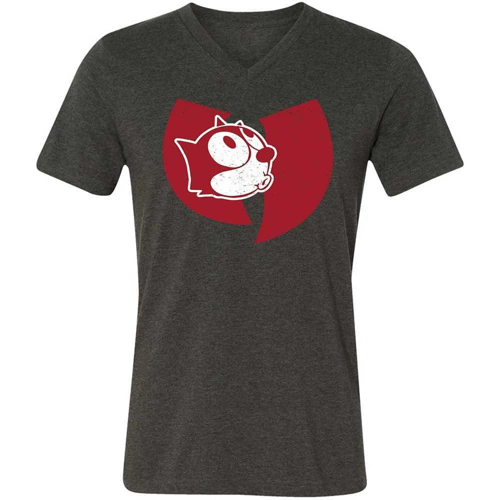 Unisex V-Neck T-Shirt - 3BATV7EP - Dark Grey Heather - 9