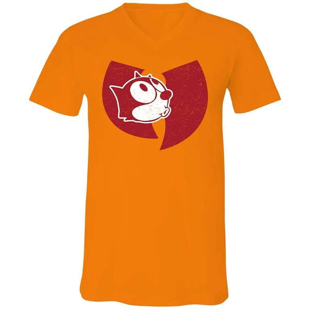 Unisex V-Neck T-Shirt - 3BATV7EP - Orange - 12