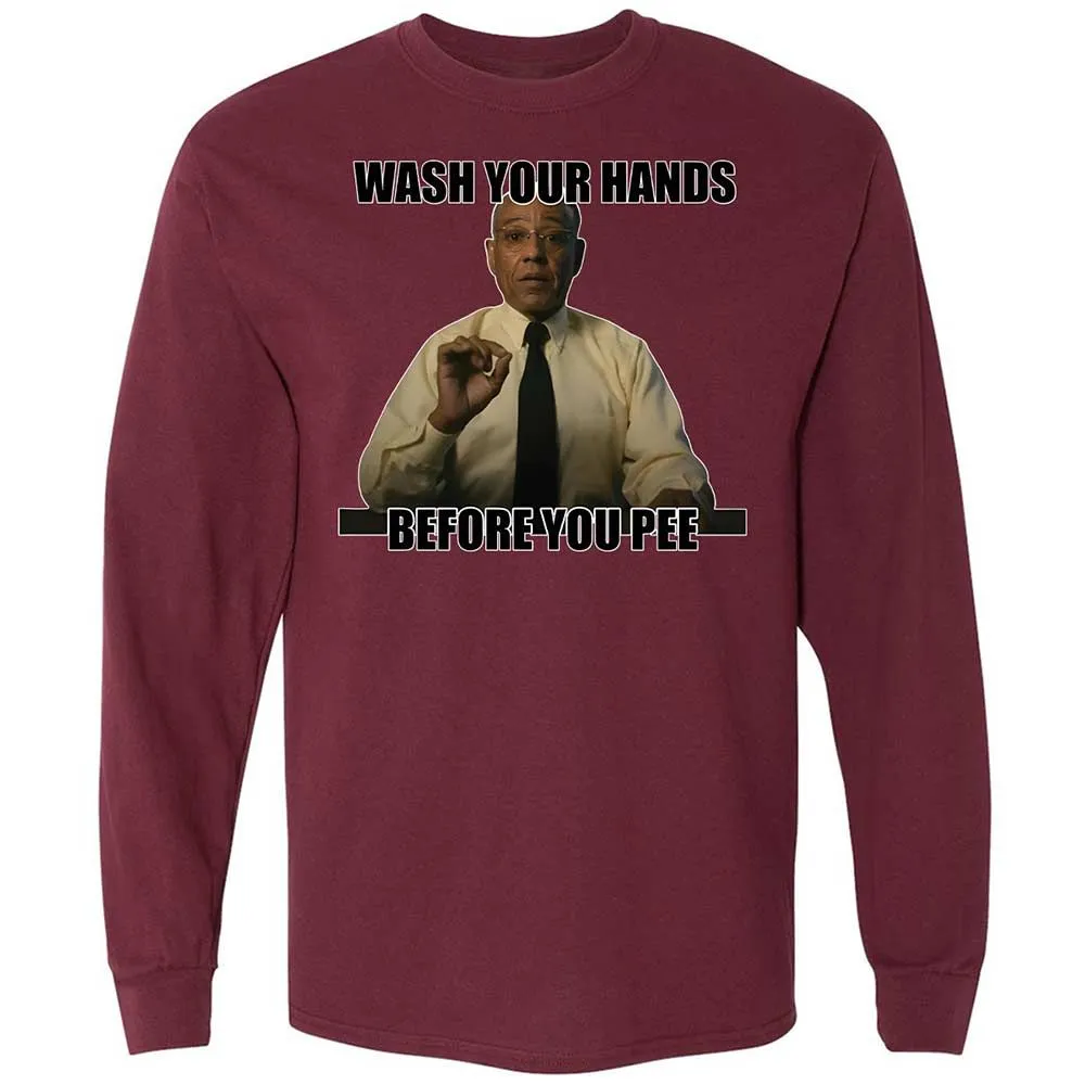 Long Sleeve T-Shirt - 1TYQW8LG - Maroon - 16