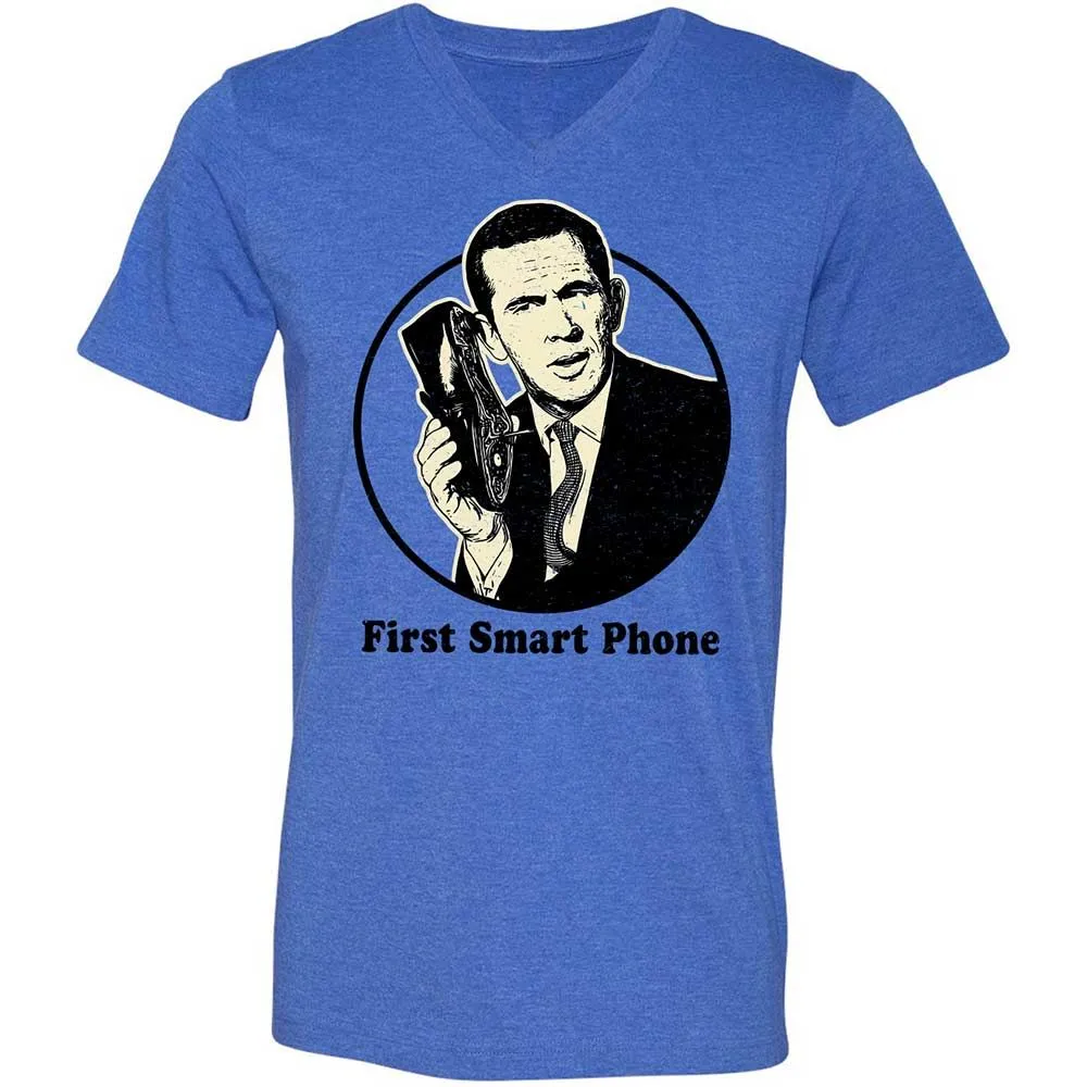 Unisex V-Neck T-Shirt - CG87UUPW - Heather True Royal - 4