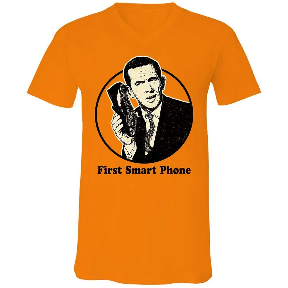 Unisex V-Neck T-Shirt - CG87UUPW - Orange - 7