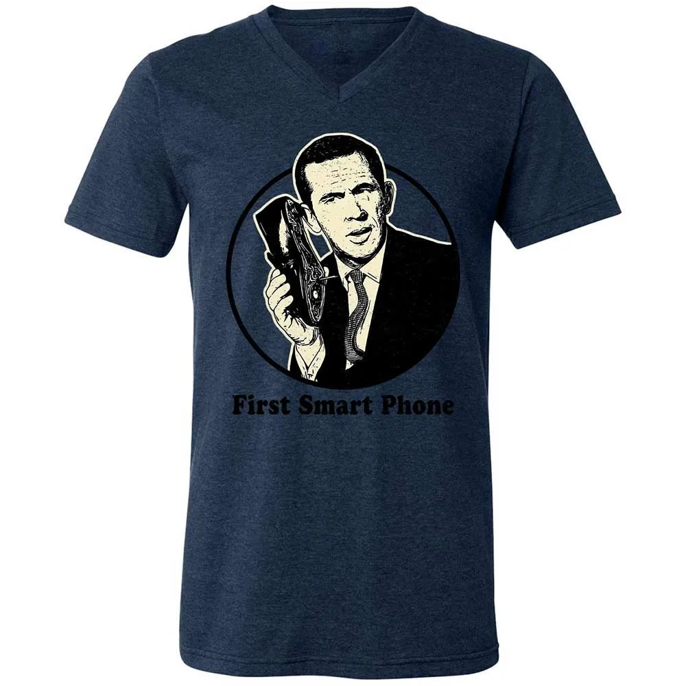Unisex V-Neck T-Shirt - CG87UUPW - Heather Navy - 13