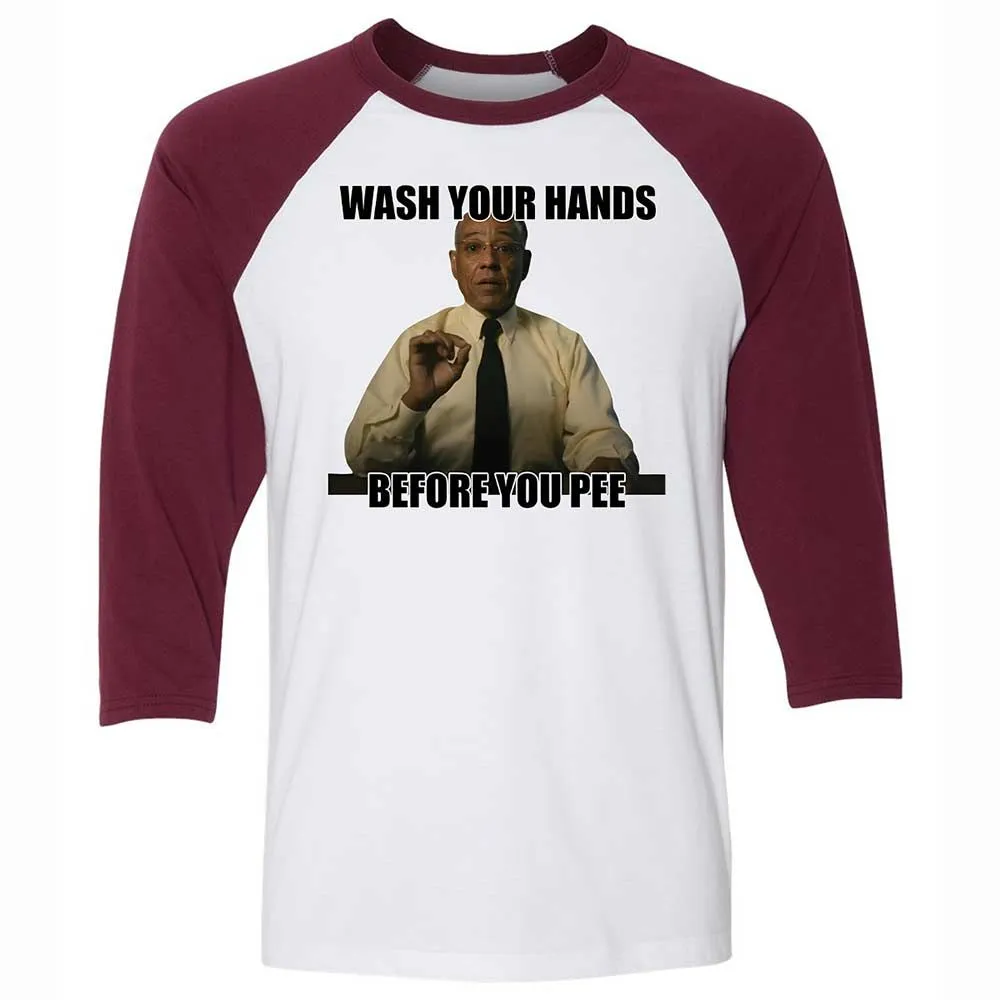 Unisex 3/4 Baseball Tee - TTJ2FVWZ - White/Maroon - 7