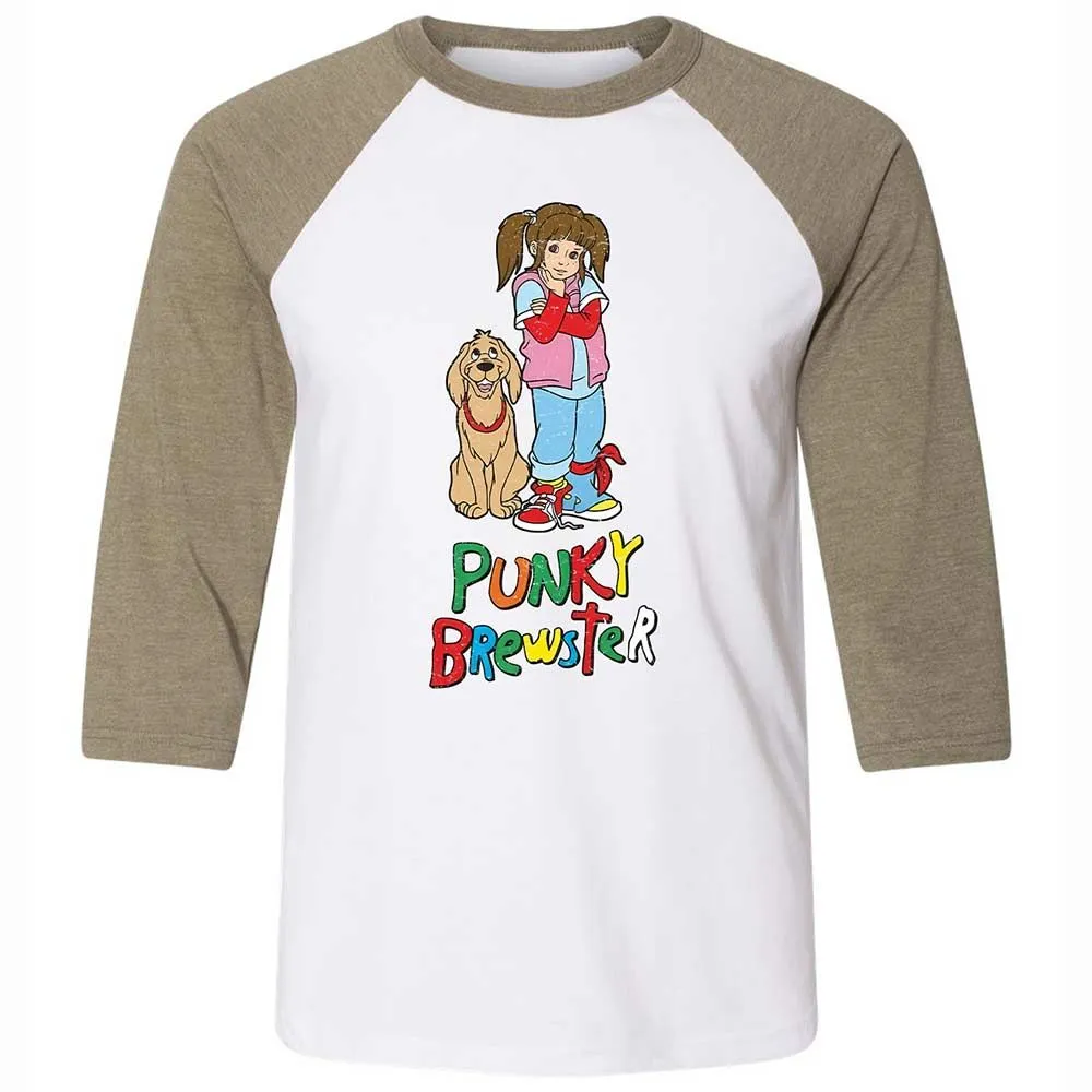 Unisex 3/4 Baseball Tee - UBW7BGW5 - White/Heather Olive - 4