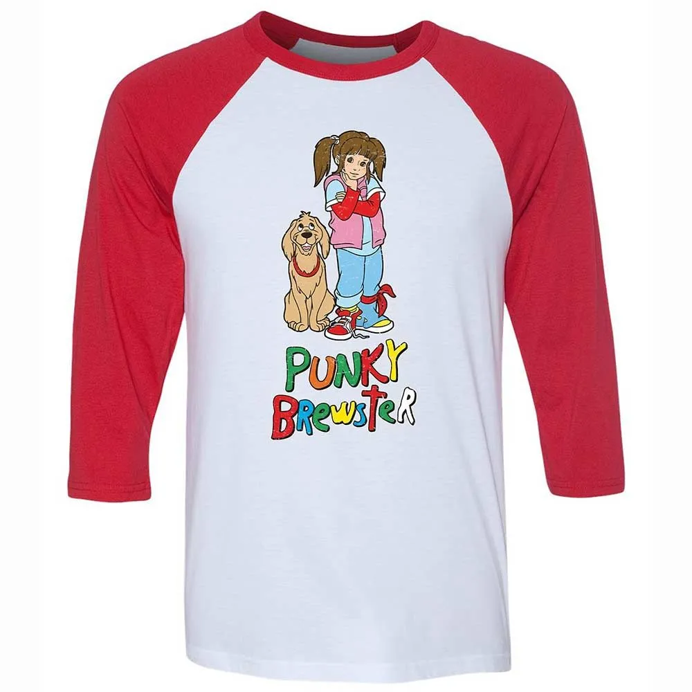 Unisex 3/4 Baseball Tee - UBW7BGW5 - White/Red - 9