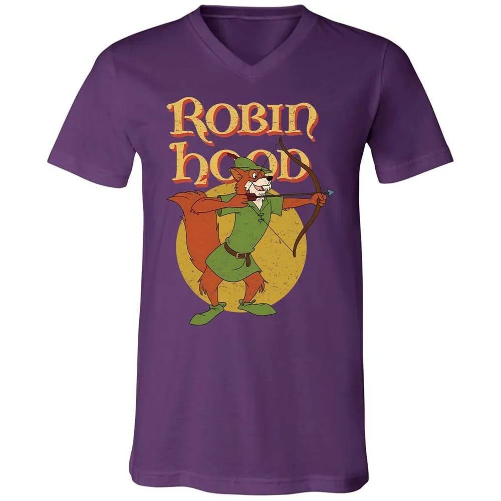 Unisex V-Neck T-Shirt - 74LK12LN - Team Purple - 10