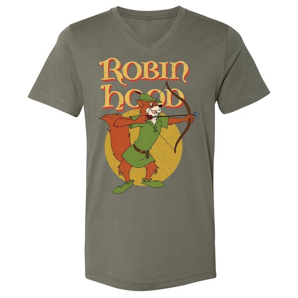 Unisex V-Neck T-Shirt - 74LK12LN - Military Green - 15