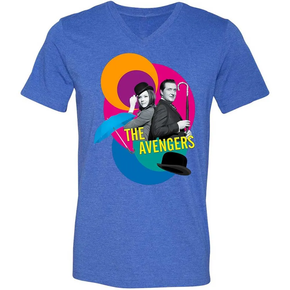 Unisex V-Neck T-Shirt - ZZ2HD8V6 - Heather True Royal - 5