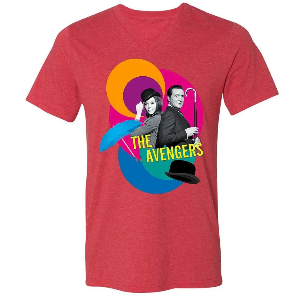 Unisex V-Neck T-Shirt - ZZ2HD8V6 - Heather Red - 7