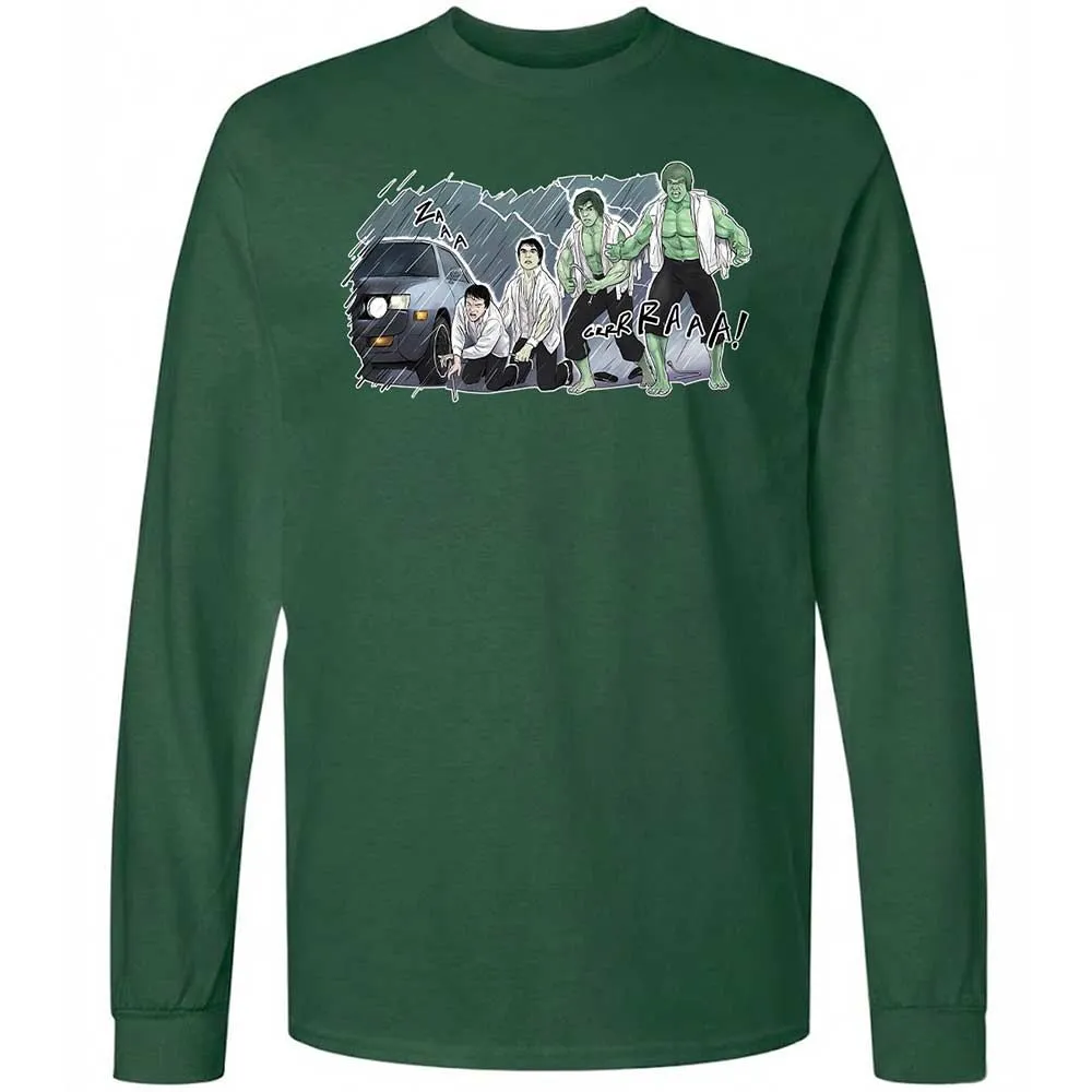 Long Sleeve T-Shirt - ZEGL7C46 - Forest Green - 14