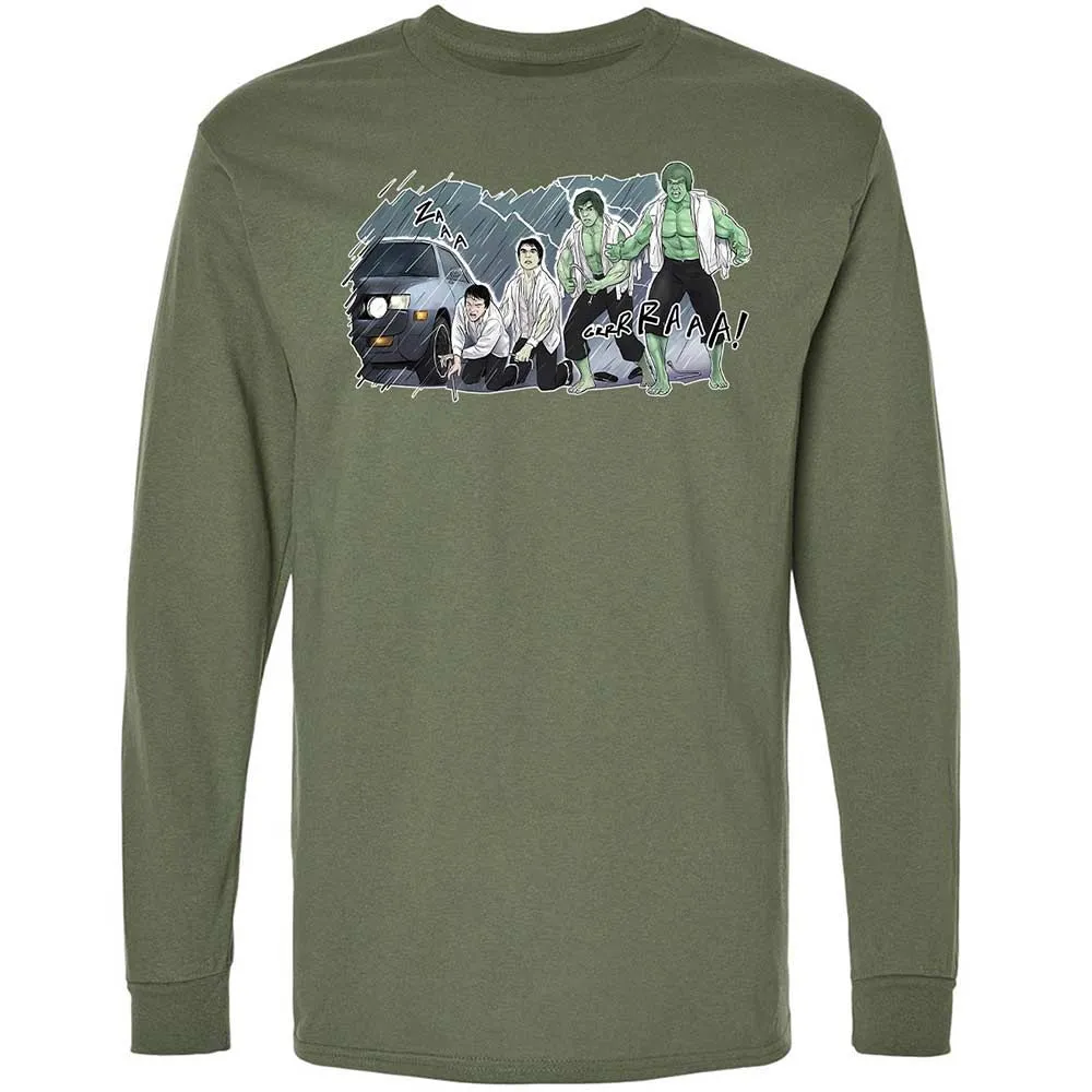Long Sleeve T-Shirt - ZEGL7C46 - Military Green - 19