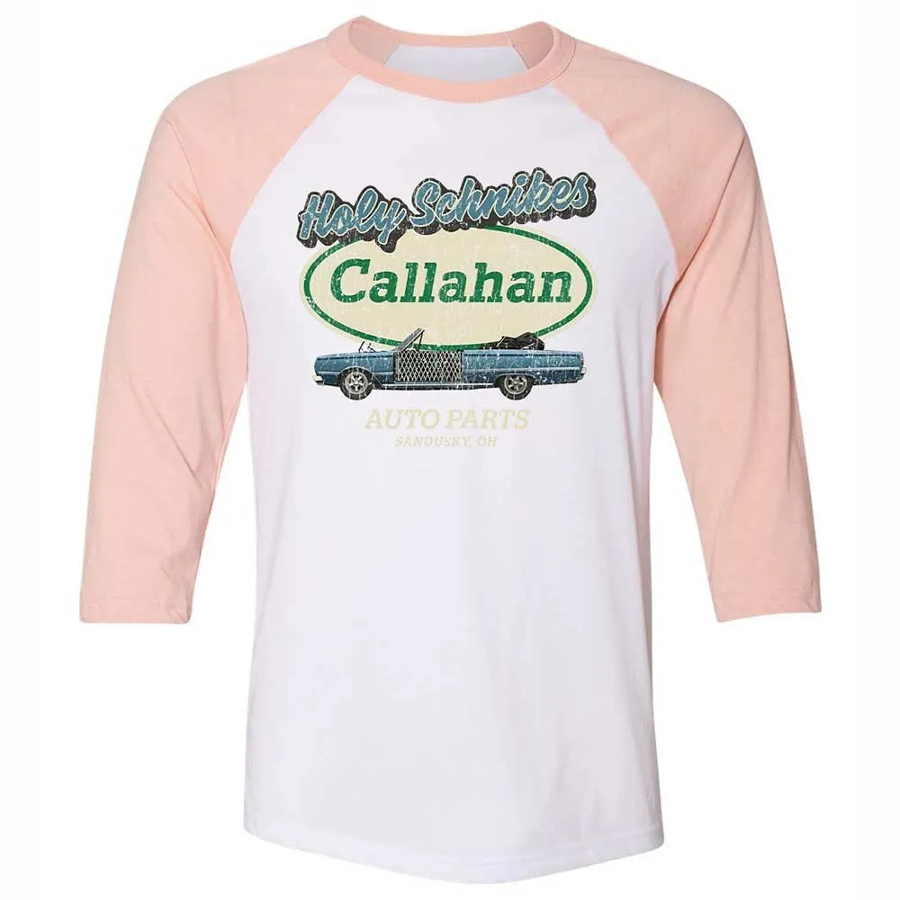 Unisex 3/4 Baseball Tee - BBW8S2XT - White/Heather Peach - 5