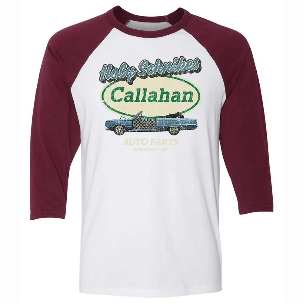 Unisex 3/4 Baseball Tee - BBW8S2XT - White/Maroon - 7