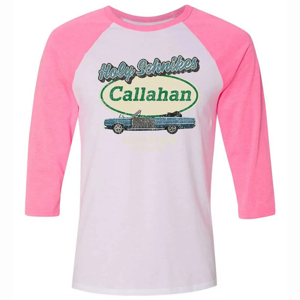 Unisex 3/4 Baseball Tee - BBW8S2XT - White/Neon Pink - 12