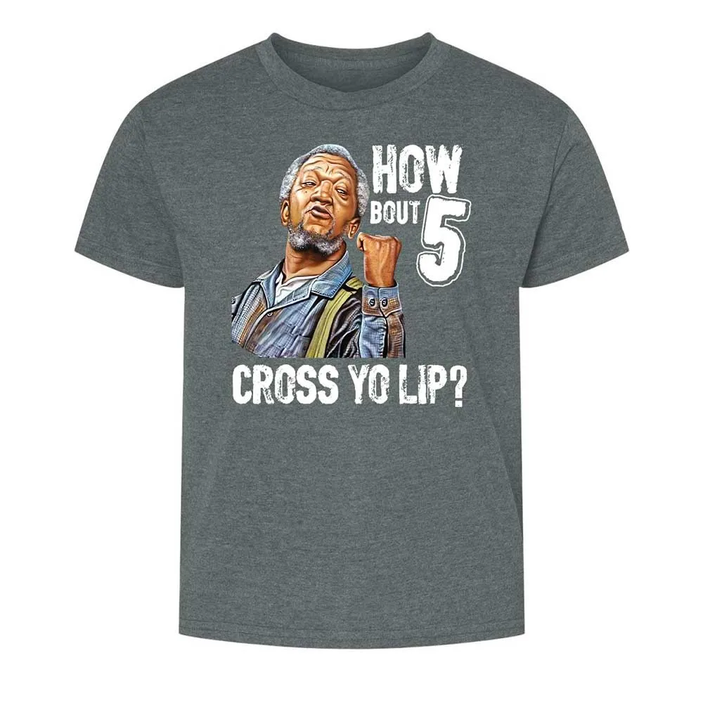 How bout 5 cross yo lip - Dark Heather - 10