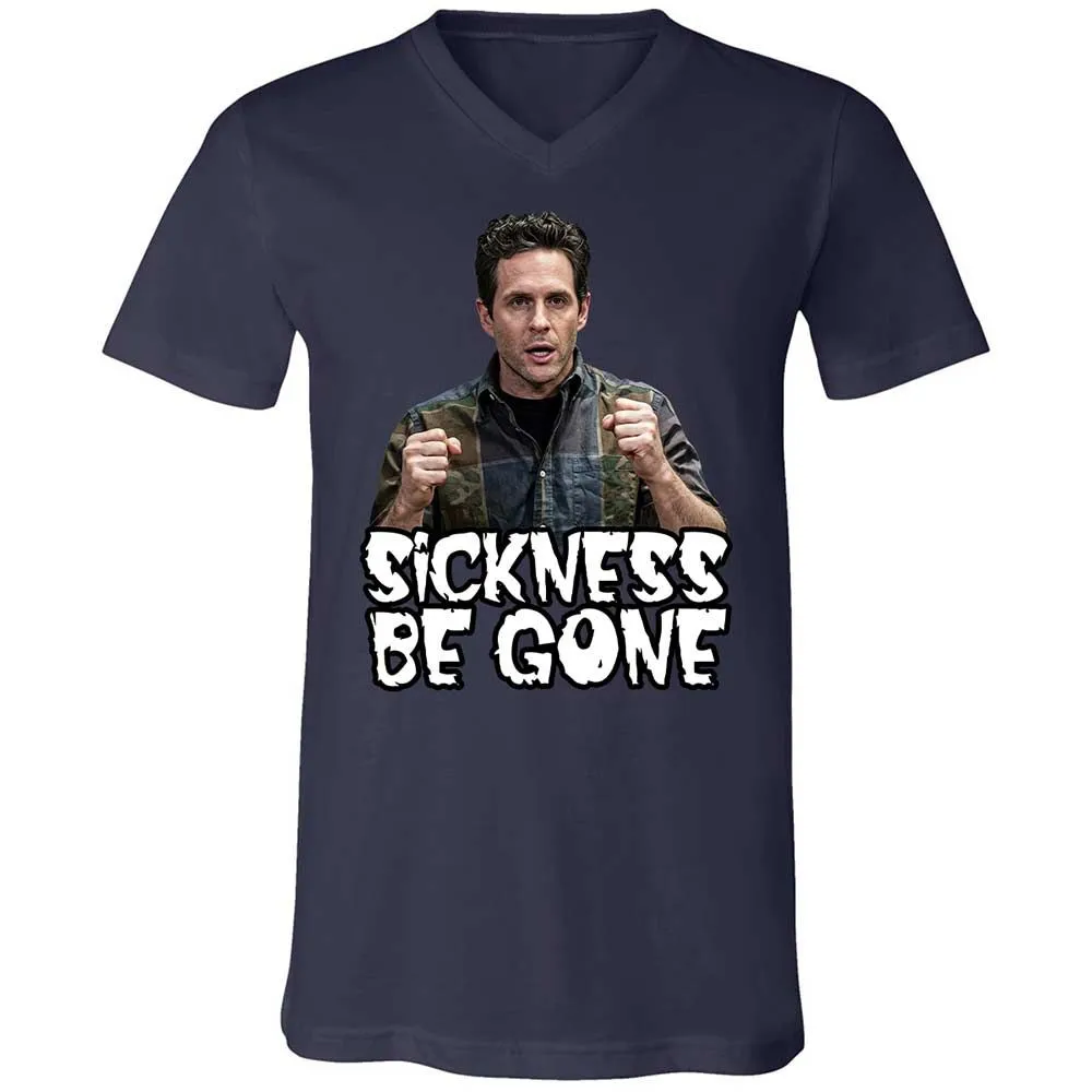Unisex V-Neck T-Shirt - 5QDSN4E9 - Navy - 2
