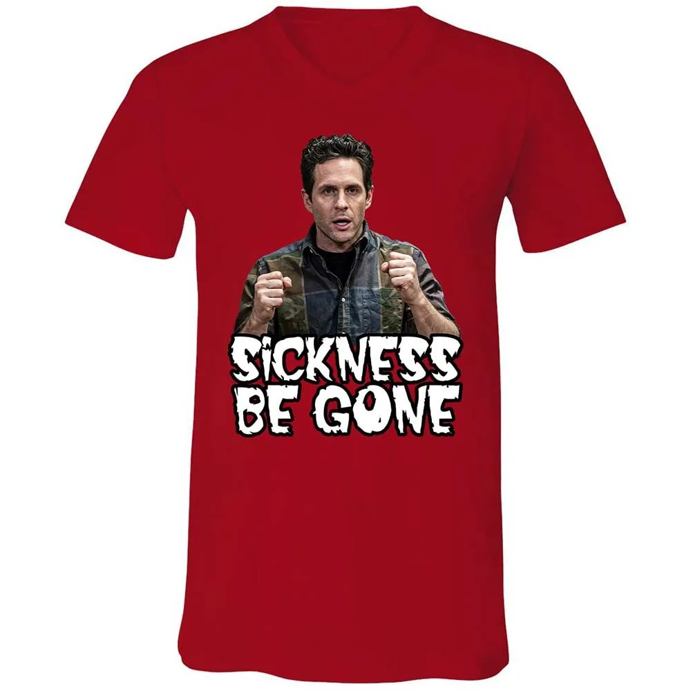Unisex V-Neck T-Shirt - 5QDSN4E9 - Red - 6