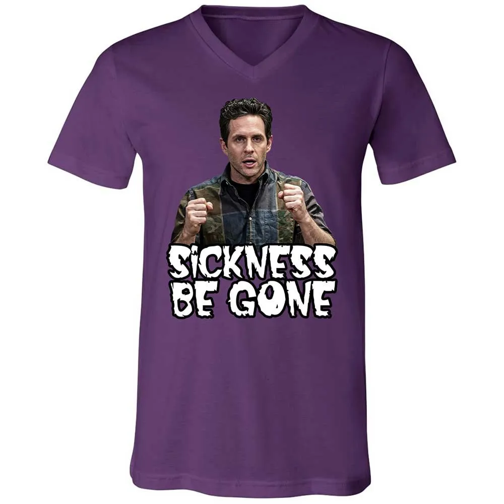 Unisex V-Neck T-Shirt - 5QDSN4E9 - Team Purple - 10