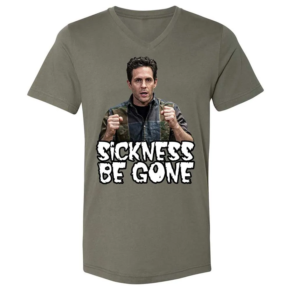 Unisex V-Neck T-Shirt - 5QDSN4E9 - Military Green - 11