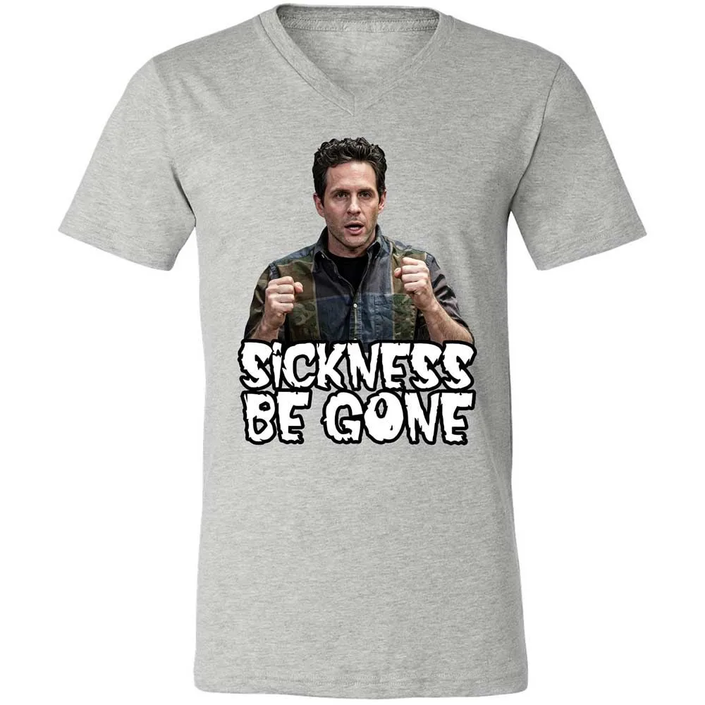 Unisex V-Neck T-Shirt - 5QDSN4E9 - Athletic Heather - 15