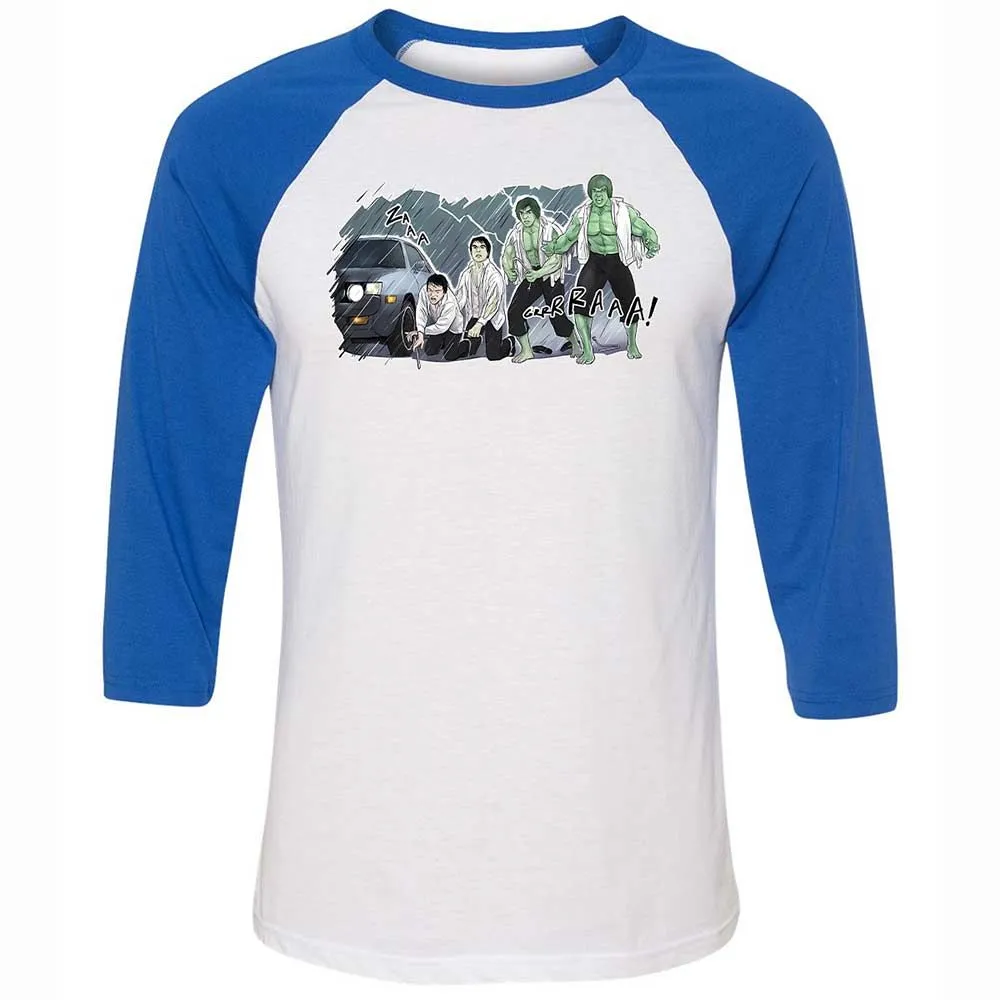 Unisex 3/4 Baseball Tee - FFQF4WW5 - White/True Royal - 10