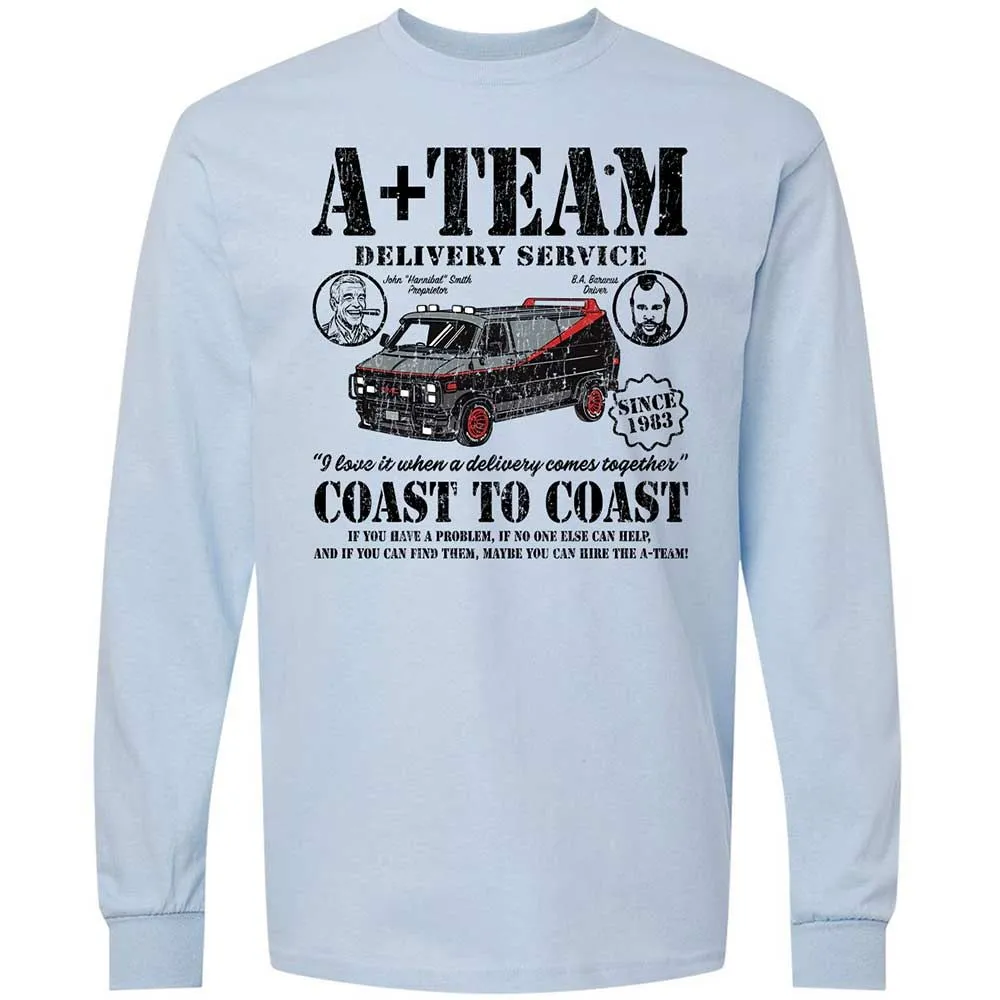 Long Sleeve T-Shirt - X3Z2EW35 - Light Blue - 4