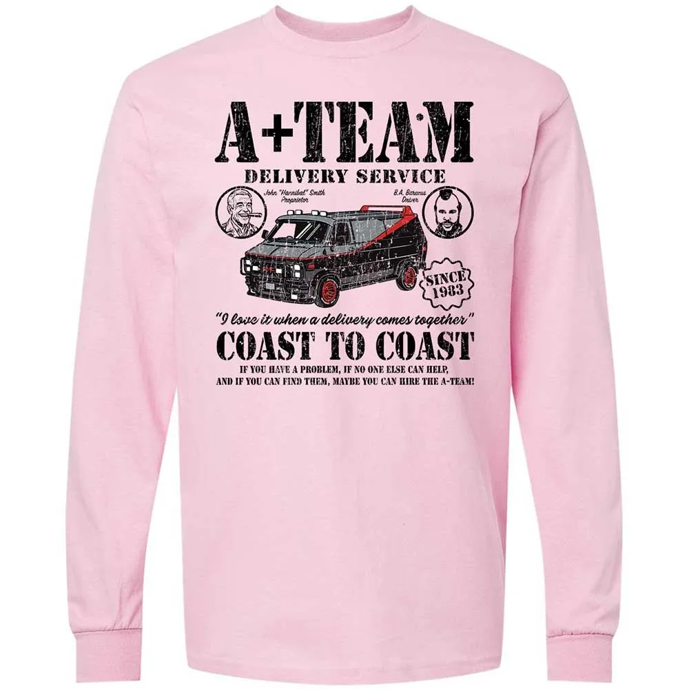 Long Sleeve T-Shirt - X3Z2EW35 - Light Pink - 6