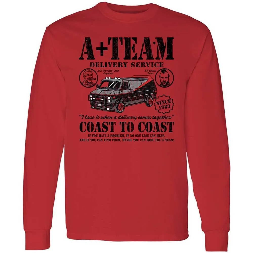 Long Sleeve T-Shirt - X3Z2EW35 - Red - 8
