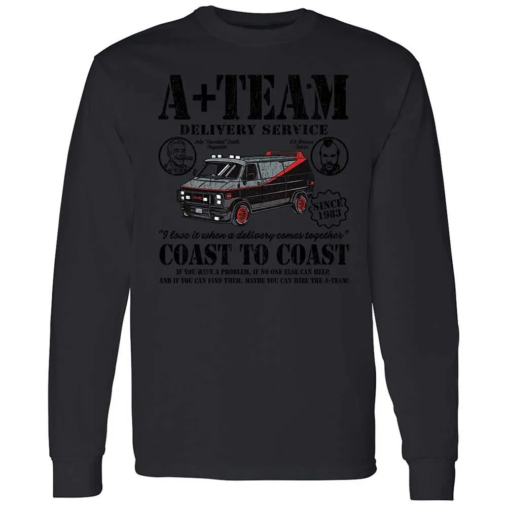 Long Sleeve T-Shirt - X3Z2EW35 - Black - 12