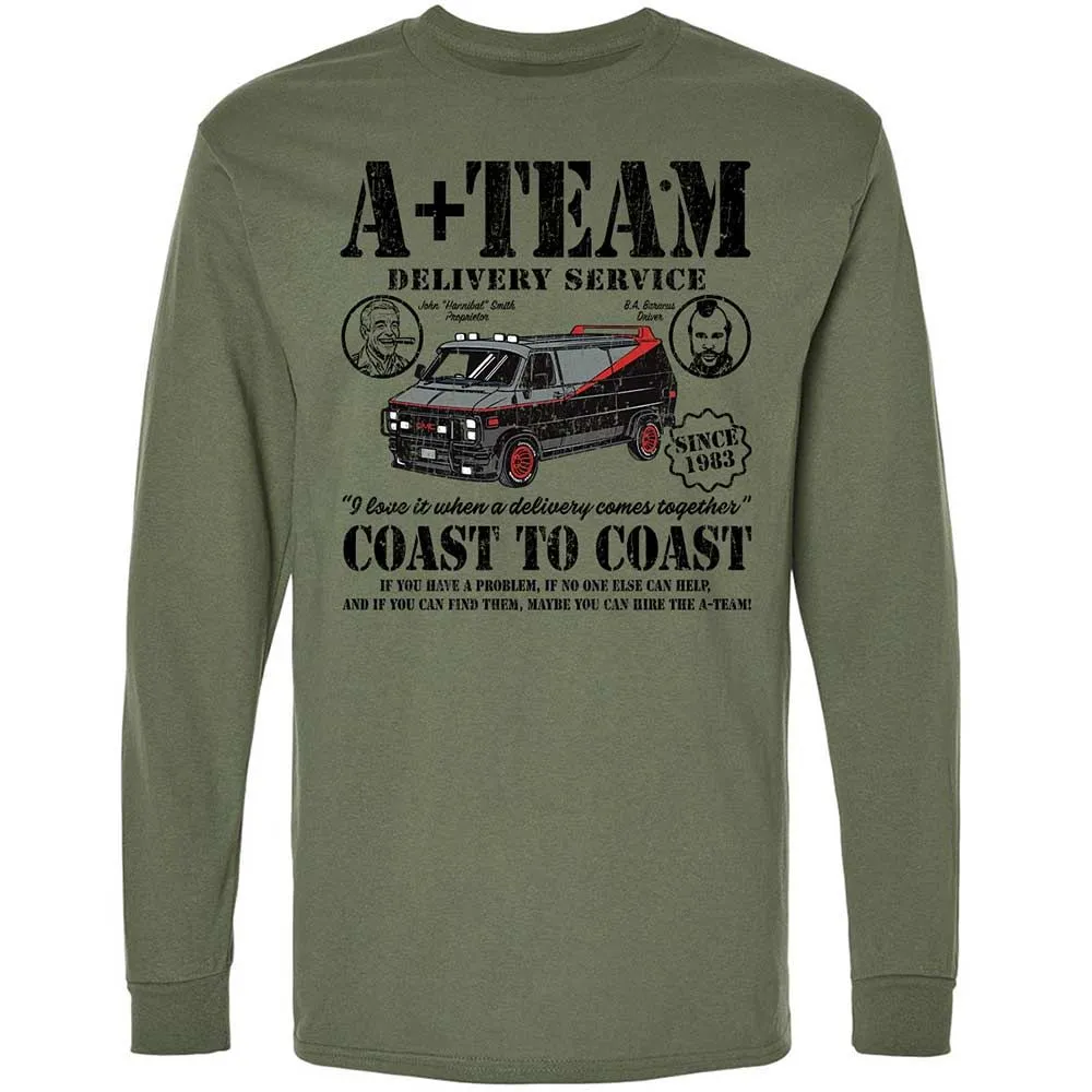 Long Sleeve T-Shirt - X3Z2EW35 - Military Green - 19