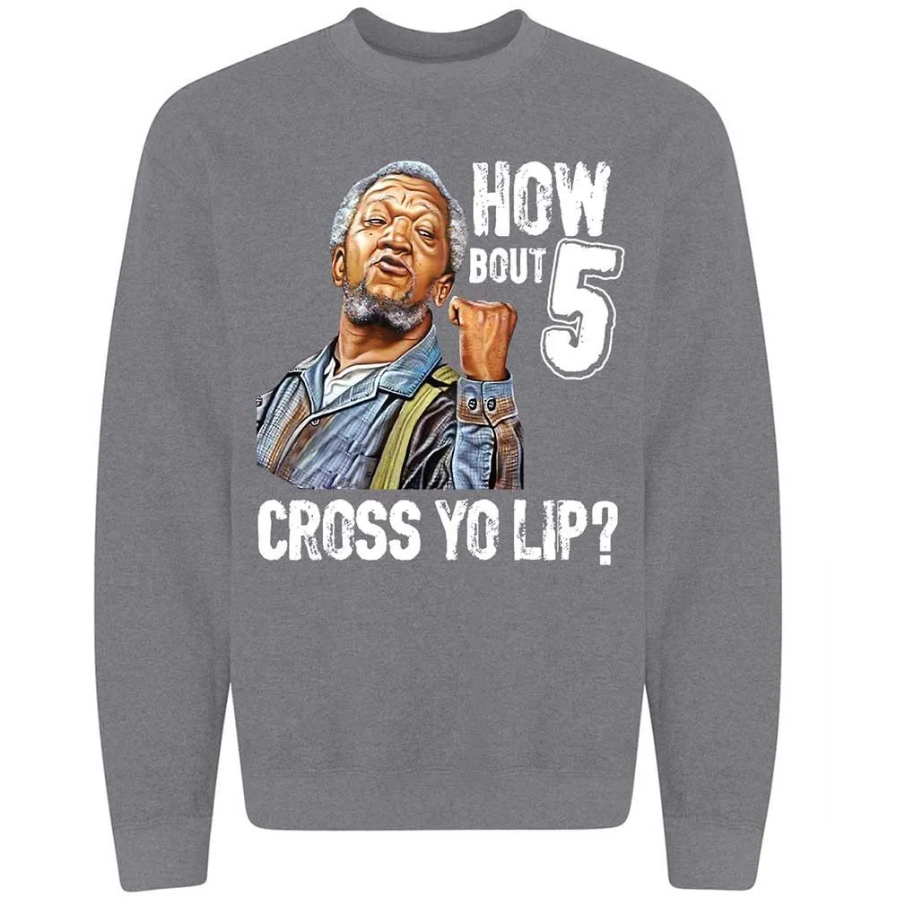 How bout 5 cross yo lip - Graphite Heather - 7