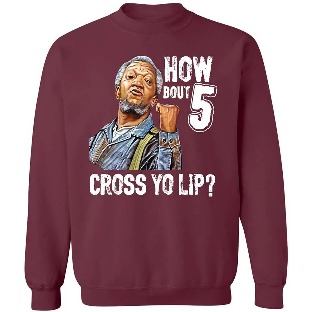 How bout 5 cross yo lip - Maroon - 8