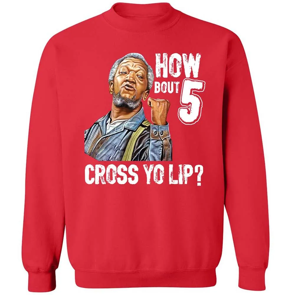 How bout 5 cross yo lip - Red - 10