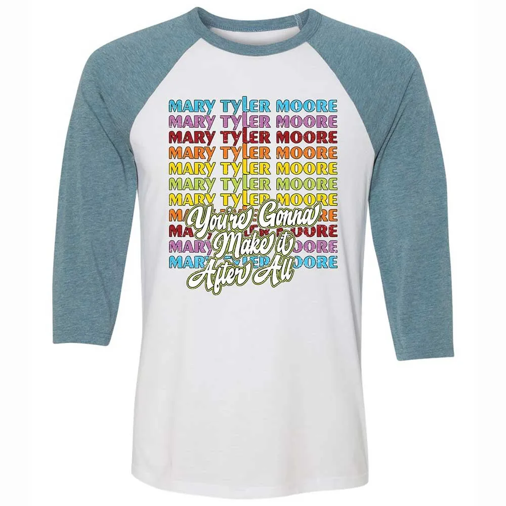 Unisex 3/4 Baseball Tee - 5A1BHK6L - White/Denim - 3