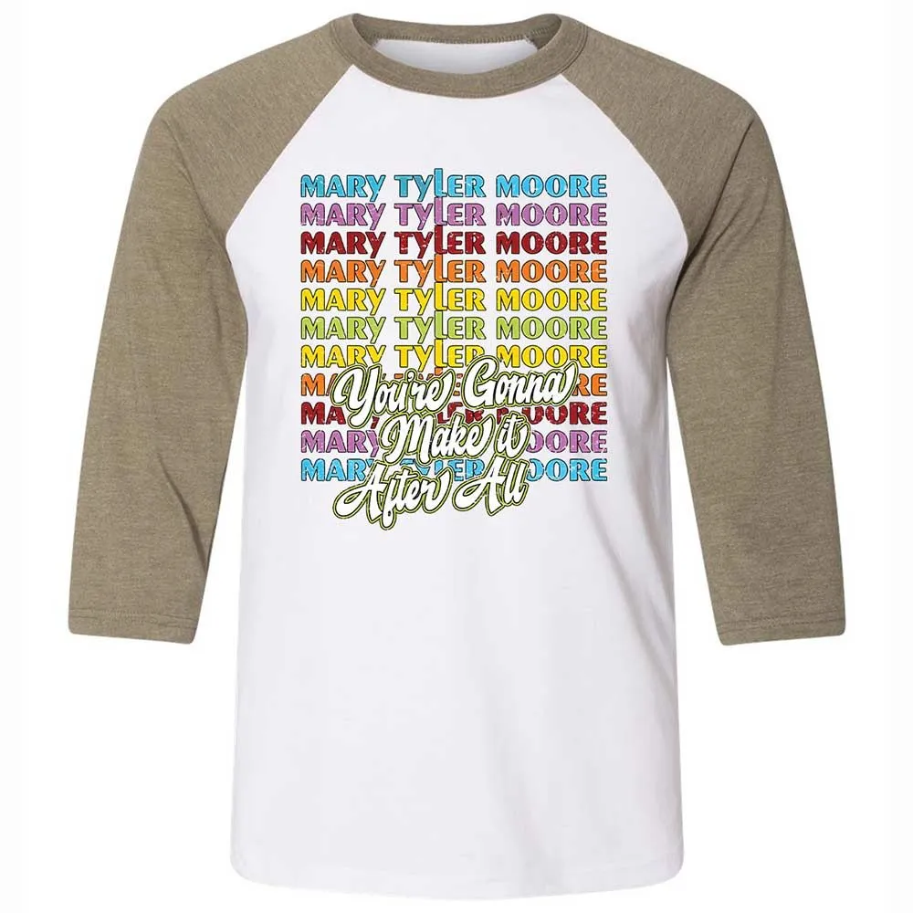 Unisex 3/4 Baseball Tee - 5A1BHK6L - White/Heather Olive - 4