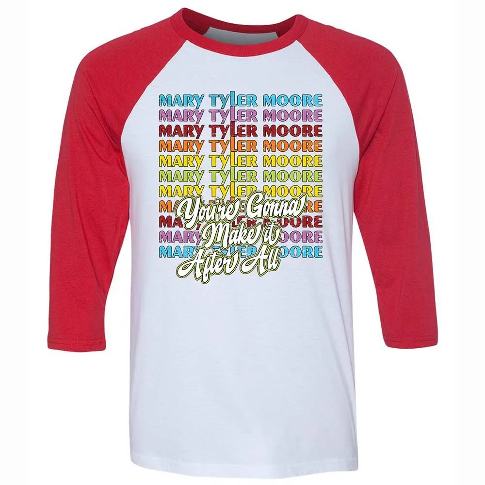 Unisex 3/4 Baseball Tee - 5A1BHK6L - White/Red - 9