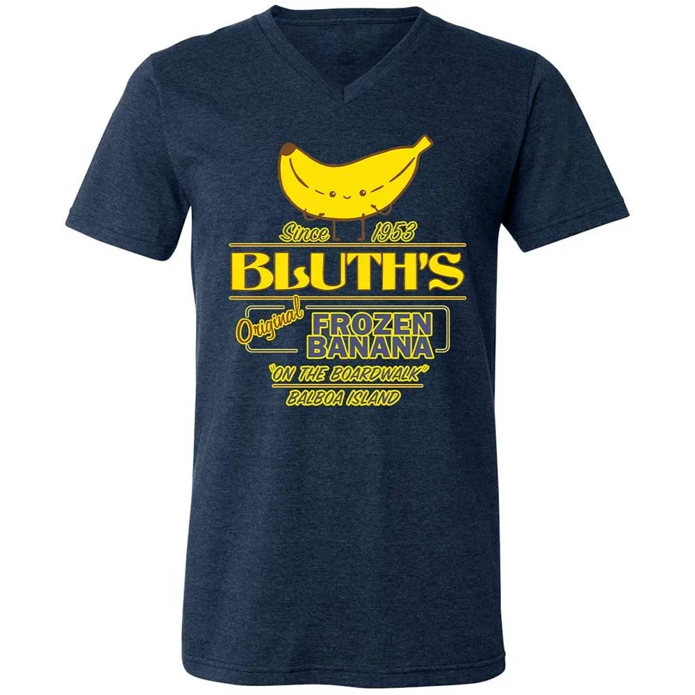 Unisex V-Neck T-Shirt - CVJP61S8 - Heather Navy - 3