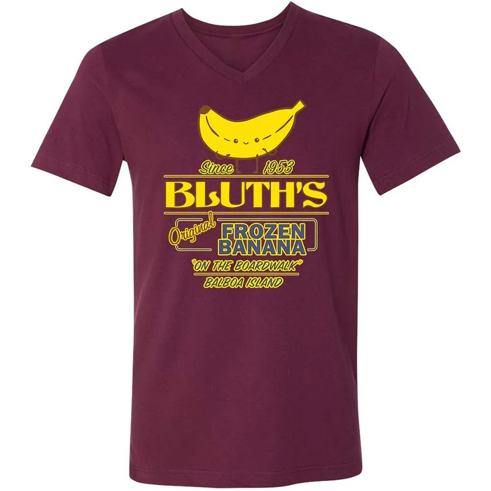 Unisex V-Neck T-Shirt - CVJP61S8 - Maroon - 8