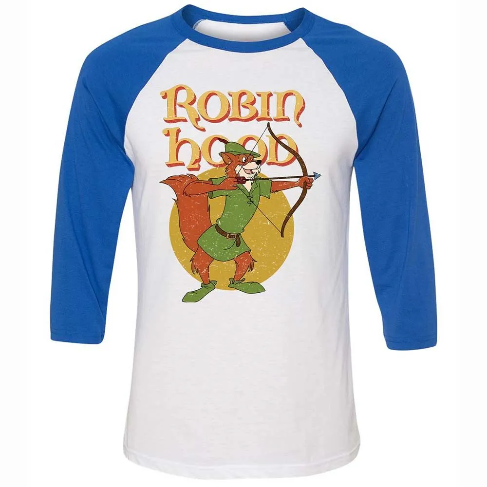 Unisex 3/4 Baseball Tee - BKK6D5LC - White/True Royal - 10