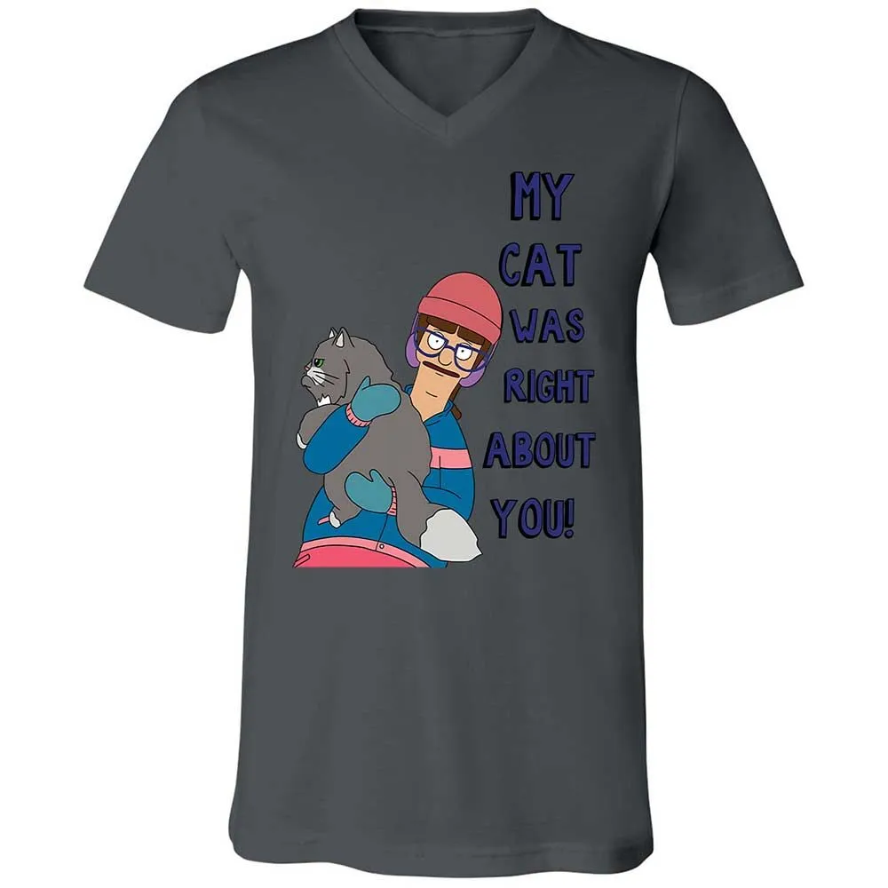 Unisex V-Neck T-Shirt - U7XDX31X - Asphalt - 16