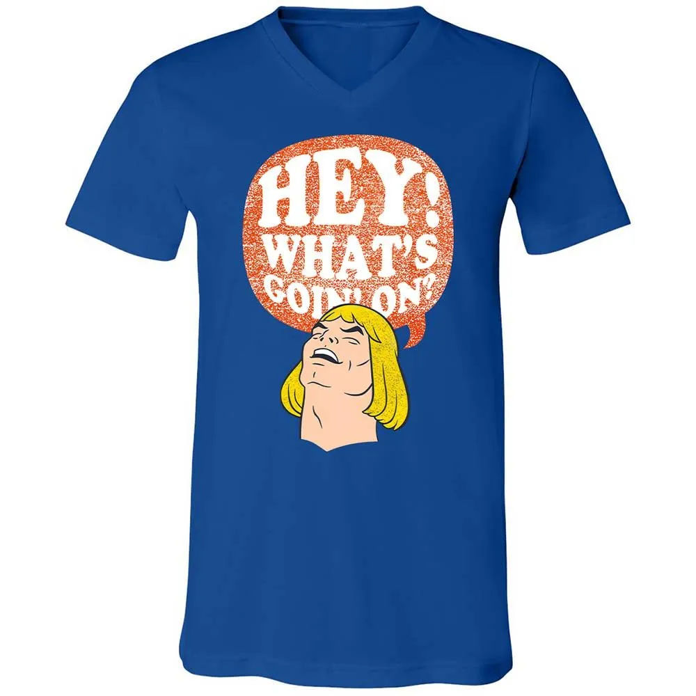 Unisex V-Neck T-Shirt - 3V86KA6E - True Royal - 4